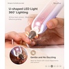 image:imageMelodySusie Cordless Pedicure amp Manicure Nail Drill Kit PC760G for SalonQuality Foot Care for Home amp Travel Rechargeable with 5 Speeds 8in1 Bits 360 LED Light amp AntiDust ShieldPurple Rose Gold