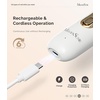 image:imageMelodySusie Cordless Pedicure amp Manicure Nail Drill Kit PC760G for SalonQuality Foot Care for Home amp Travel Rechargeable with 5 Speeds 8in1 Bits 360 LED Light amp AntiDust ShieldWhite Gold