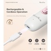 image:imageMelodySusie Cordless Pedicure amp Manicure Nail Drill Kit PC760G for SalonQuality Foot Care for Home amp Travel Rechargeable with 5 Speeds 8in1 Bits 360 LED Light amp AntiDust ShieldWhite Rose Gold