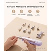 image:imageMelodySusie Cordless Pedicure amp Manicure Nail Drill Kit PC760G for SalonQuality Foot Care for Home amp Travel Rechargeable with 5 Speeds 8in1 Bits 360 LED Light amp AntiDust ShieldPurple Rose Gold
