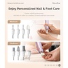 image:imageMelodySusie Cordless Pedicure amp Manicure Nail Drill Kit PC760G for SalonQuality Foot Care for Home amp Travel Rechargeable with 5 Speeds 8in1 Bits 360 LED Light amp AntiDust ShieldPurple Rose Gold