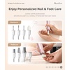 image:imageMelodySusie Cordless Pedicure amp Manicure Nail Drill Kit PC760G for SalonQuality Foot Care for Home amp Travel Rechargeable with 5 Speeds 8in1 Bits 360 LED Light amp AntiDust ShieldPink Rose Gold