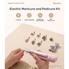 image:imageMelodySusie Cordless Pedicure amp Manicure Nail Drill Kit PC760G for SalonQuality Foot Care for Home amp Travel Rechargeable with 5 Speeds 8in1 Bits 360 LED Light amp AntiDust ShieldPink Rose Gold
