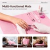 image:imageMelodySusie Disposable Nail Mats 50Pcs 3Ply Absorbent Nail Art Table Pads with PE Backing 18 x 13 Nail Desk Protection for Manicure Pedicure Salon Home DIY Pink125Pcs Pink