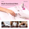 image:imageMelodySusie Disposable Nail Mats 50Pcs 3Ply Absorbent Nail Art Table Pads with PE Backing 18 x 13 Nail Desk Protection for Manicure Pedicure Salon Home DIY Pink50Pcs White