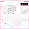 image:imageMelodySusie Disposable Nail Mats 50Pcs 3Ply Absorbent Nail Art Table Pads with PE Backing 18 x 13 Nail Desk Protection for Manicure Pedicure Salon Home DIY Pink50Pcs White