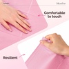 image:imageMelodySusie Disposable Nail Mats 50Pcs 3Ply Absorbent Nail Art Table Pads with PE Backing 18 x 13 Nail Desk Protection for Manicure Pedicure Salon Home DIY Pink125Pcs Pink