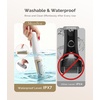 image:imageMelodySusie Electric Callus Remover for Feet PC800G IPX7 Waterproof Rechargeable Pedicure Tool with LED Light amp 3 Grits Roller Heads amp Adjustable Speeds for Dead Skin amp Cracked Heel White GoldWhite Gold
