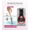 image:imageMelodySusie Electric Callus Remover for Feet PC800G IPX7 Waterproof Rechargeable Pedicure Tool with LED Light amp 3 Grits Roller Heads amp Adjustable Speeds for Dead Skin amp Cracked Heel White GoldPink Rose