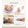 image:imageMelodySusie Electric Callus Remover for Feet PC800G IPX7 Waterproof Rechargeable Pedicure Tool with LED Light amp 3 Grits Roller Heads amp Adjustable Speeds for Dead Skin amp Cracked Heel White GoldWhite Gold