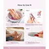 image:imageMelodySusie Electric Callus Remover for Feet PC800G IPX7 Waterproof Rechargeable Pedicure Tool with LED Light amp 3 Grits Roller Heads amp Adjustable Speeds for Dead Skin amp Cracked Heel White GoldPink Rose