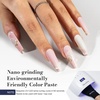 image:imageMelodySusie Fleurwee Plant Based Gel Nail Polish 2 Pcs Hema Free Gel Polish Light Pink and White Nail Polish 21 Non Toxic Long Lasting Nail Art Salon DIY Manicure at Home Gift for Women