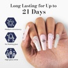 image:imageMelodySusie Fleurwee Plant Based Gel Nail Polish 2 Pcs Hema Free Gel Polish Light Pink and White Nail Polish 21 Non Toxic Long Lasting Nail Art Salon DIY Manicure at Home Gift for Women
