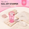 image:imageMelodySusie French Nail Stamper Kit 2PCS Silicone Stamp with Scraper DIY Home Nail Design Salon Pink