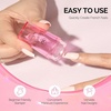 image:imageMelodySusie French Nail Stamper Kit 2PCS Silicone Stamp with Scraper DIY Home Nail Design Salon Pink