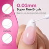 image:imageMelodySusie French Nail Stamper Nail Stamper Kit Silicone Nail Stamp Long and Short Stampers with Scrapers 4PCS Nail Stamper Tool for French Manicure DIY Home Nail Design Salon PurpleWhite