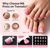 image:imageMelodySusie French Tips Press On ToenailsSharp Square 300Pcs 15 Sizes X PreDesigned High Gloss Berry Pink Soft Gel Full Cover Acrylic Fake Nails ExtensionLonglastingampReusableWomen DIYampSalon UseFrench Tip Square