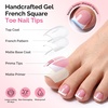 image:imageMelodySusie French Tips Press On ToenailsSharp Square 300Pcs 15 Sizes X PreDesigned High Gloss Berry Pink Soft Gel Full Cover Acrylic Fake Nails ExtensionLonglastingampReusableWomen DIYampSalon UseFrench Tip Square