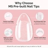 image:imageMelodySusie French Tips Press On ToenailsSharp Square 300Pcs 15 Sizes X PreDesigned High Gloss Berry Pink Soft Gel Full Cover Acrylic Fake Nails ExtensionLonglastingampReusableWomen DIYampSalon UseShort Almond