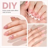 image:imageMelodySusie French Tips Press On ToenailsSharp Square 300Pcs 15 Sizes X PreDesigned High Gloss Berry Pink Soft Gel Full Cover Acrylic Fake Nails ExtensionLonglastingampReusableWomen DIYampSalon UseShort Almond