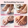 image:imageMelodySusie French Tips Press On ToenailsSharp Square 300Pcs 15 Sizes X PreDesigned High Gloss Berry Pink Soft Gel Full Cover Acrylic Fake Nails ExtensionLonglastingampReusableWomen DIYampSalon UsePure White Square