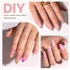 image:imageMelodySusie French Tips Press On ToenailsSharp Square 300Pcs 15 Sizes X PreDesigned High Gloss Berry Pink Soft Gel Full Cover Acrylic Fake Nails ExtensionLonglastingampReusableWomen DIYampSalon UseMedium Almond