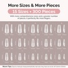 image:imageMelodySusie French Tips Press On ToenailsSharp Square 300Pcs 15 Sizes X PreDesigned High Gloss Berry Pink Soft Gel Full Cover Acrylic Fake Nails ExtensionLonglastingampReusableWomen DIYampSalon UseLong Coffin