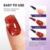 image:imageMelodySusie Galaliver Green Glitter Gel Nail Polish 15ML Sparkly Bright Green Shimmer Gel Polish Soak Off UV LED Cured Long Lasting Gift for Women DIY Nail Design Nail Art Manicure X08AChristmas Red GlitterX01