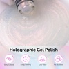 image:imageMelodySusie Galaliver Green Glitter Gel Nail Polish 15ML Sparkly Bright Green Shimmer Gel Polish Soak Off UV LED Cured Long Lasting Gift for Women DIY Nail Design Nail Art Manicure X08Shimmer Aurora Yellow PinkG2608