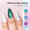 image:imageMelodySusie Galaliver Green Glitter Gel Nail Polish 15ML Sparkly Bright Green Shimmer Gel Polish Soak Off UV LED Cured Long Lasting Gift for Women DIY Nail Design Nail Art Manicure X08White Aurora Green ShimmerG2302