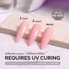 image:imageMelodySusie Galaliver Green Glitter Gel Nail Polish 15ML Sparkly Bright Green Shimmer Gel Polish Soak Off UV LED Cured Long Lasting Gift for Women DIY Nail Design Nail Art Manicure X08Milky PinkA2607