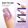 image:imageMelodySusie Galaliver Green Glitter Gel Nail Polish 15ML Sparkly Bright Green Shimmer Gel Polish Soak Off UV LED Cured Long Lasting Gift for Women DIY Nail Design Nail Art Manicure X08Free Purple X06