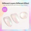 image:imageMelodySusie Galaliver Green Glitter Gel Nail Polish 15ML Sparkly Bright Green Shimmer Gel Polish Soak Off UV LED Cured Long Lasting Gift for Women DIY Nail Design Nail Art Manicure X08White Aurora Green ShimmerG2302
