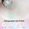 image:imageMelodySusie Galaliver Green Glitter Gel Nail Polish 15ML Sparkly Bright Green Shimmer Gel Polish Soak Off UV LED Cured Long Lasting Gift for Women DIY Nail Design Nail Art Manicure X08White Aurora Green ShimmerG2302