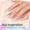 image:imageMelodySusie Galaliver Green Glitter Gel Nail Polish 15ML Sparkly Bright Green Shimmer Gel Polish Soak Off UV LED Cured Long Lasting Gift for Women DIY Nail Design Nail Art Manicure X08Aurora Pink ShimmerG2607