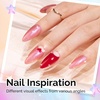 image:imageMelodySusie Galaliver Green Glitter Gel Nail Polish 15ML Sparkly Bright Green Shimmer Gel Polish Soak Off UV LED Cured Long Lasting Gift for Women DIY Nail Design Nail Art Manicure X08Jelly Pink ShimmerG2610