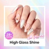 image:imageMelodySusie Galaliver Green Glitter Gel Nail Polish 15ML Sparkly Bright Green Shimmer Gel Polish Soak Off UV LED Cured Long Lasting Gift for Women DIY Nail Design Nail Art Manicure X08White Aurora Green ShimmerG2302
