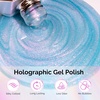 image:imageMelodySusie Galaliver Green Glitter Gel Nail Polish 15ML Sparkly Bright Green Shimmer Gel Polish Soak Off UV LED Cured Long Lasting Gift for Women DIY Nail Design Nail Art Manicure X08Aurora Blue ShimmerG2103