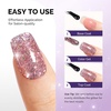 image:imageMelodySusie Galaliver Pink Glitter Gel Nail Polish 15ML Sparkly Purple Shimmer Gel Polish Soak Off UV LED Cured Long Lasting Gift for Women DIY Nail Design Nail Art Manicure X06Sweet Pink X12