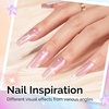 image:imageMelodySusie Galaliver Pink Glitter Gel Nail Polish 15ML Sparkly Purple Shimmer Gel Polish Soak Off UV LED Cured Long Lasting Gift for Women DIY Nail Design Nail Art Manicure X06Aurora Pink ShimmerG2607