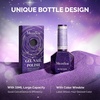 image:imageMelodySusie Galaliver Pink Glitter Gel Nail Polish 15ML Sparkly Purple Shimmer Gel Polish Soak Off UV LED Cured Long Lasting Gift for Women DIY Nail Design Nail Art Manicure X06Courage Purple X05