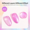 image:imageMelodySusie Galaliver Pink Glitter Gel Nail Polish 15ML Sparkly Purple Shimmer Gel Polish Soak Off UV LED Cured Long Lasting Gift for Women DIY Nail Design Nail Art Manicure X06Jelly Hot Pink ShimmerG2610