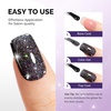image:imageMelodySusie Galaliver Pink Glitter Gel Nail Polish 15ML Sparkly Purple Shimmer Gel Polish Soak Off UV LED Cured Long Lasting Gift for Women DIY Nail Design Nail Art Manicure X06AColorful Black GlitterX10