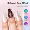 image:imageMelodySusie Galaliver Pink Glitter Gel Nail Polish 15ML Sparkly Purple Shimmer Gel Polish Soak Off UV LED Cured Long Lasting Gift for Women DIY Nail Design Nail Art Manicure X06White Aurora Pink ShimmerG2606