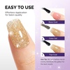 image:imageMelodySusie Galaliver Pink Glitter Gel Nail Polish 15ML Sparkly Purple Shimmer Gel Polish Soak Off UV LED Cured Long Lasting Gift for Women DIY Nail Design Nail Art Manicure X06Noble Gold X02