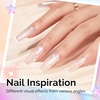 image:imageMelodySusie Galaliver Pink Glitter Gel Nail Polish 15ML Sparkly Purple Shimmer Gel Polish Soak Off UV LED Cured Long Lasting Gift for Women DIY Nail Design Nail Art Manicure X06Shimmer Aurora Yellow PinkG2608