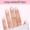 image:imageMelodySusie Gel Nail Kit with PART06G Cordless UV Lamp Rechargeable LED UV Light with Smart Sensor Classic Popular Colors Plant Based Nails Polish with Top Base Coat Builder Gel Beginner Nail KitMilky WhiteJG36