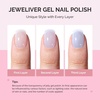 image:imageMelodySusie Gel Nail Kit with PART06G Cordless UV Lamp Rechargeable LED UV Light with Smart Sensor Classic Popular Colors Plant Based Nails Polish with Top Base Coat Builder Gel Beginner Nail KitBaby Blue JM01