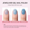 image:imageMelodySusie Gel Nail Kit with PART06G Cordless UV Lamp Rechargeable LED UV Light with Smart Sensor Classic Popular Colors Plant Based Nails Polish with Top Base Coat Builder Gel Beginner Nail KitHaze BlueJP53