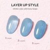 image:imageMelodySusie Gel Nail Kit with PART06G Cordless UV Lamp Rechargeable LED UV Light with Smart Sensor Classic Popular Colors Plant Based Nails Polish with Top Base Coat Builder Gel Beginner Nail KitHaze BlueJP53